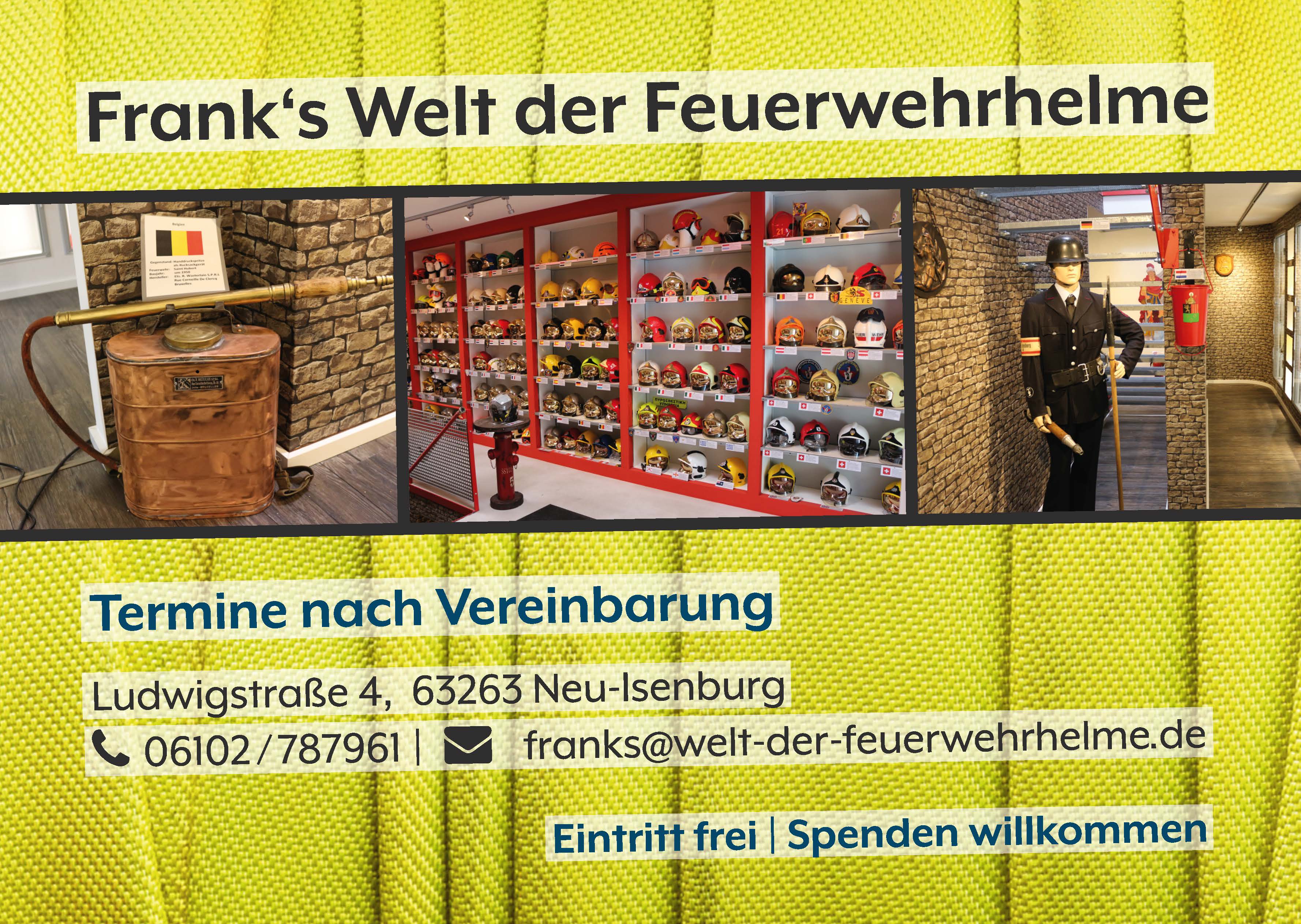 Frank's Welt der Feuerwehrhelme